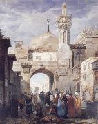Adrien Dauzats Mosque of Al Azhar in Cairo China oil painting reproduction
